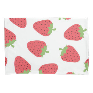 Strawberry pattern pillowcase