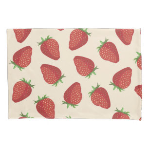 Strawberry pattern pillowcase