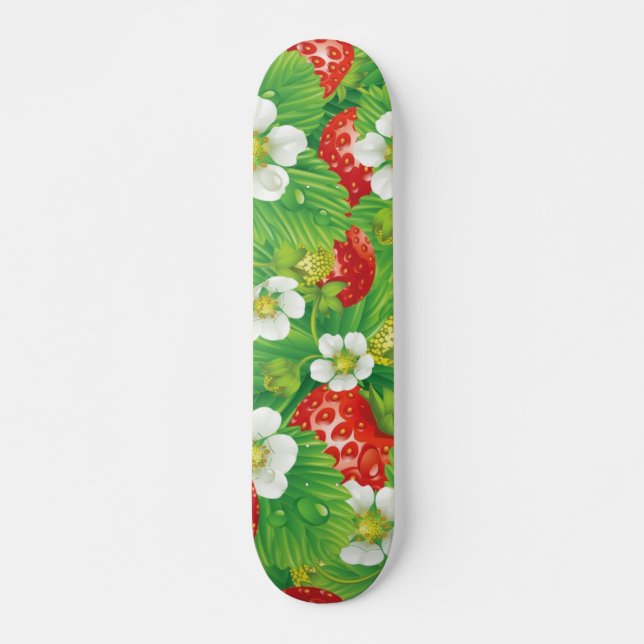 Strawberry pattern skateboard (Front)