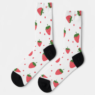 Strawberry pattern socks