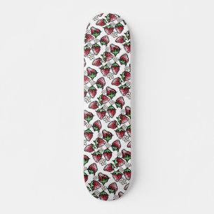 Strawberry pattern strawberries forever skateboard