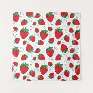 Strawberry pattern tapestry