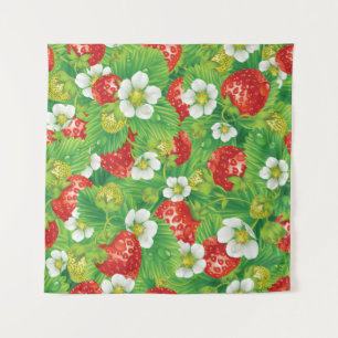 Strawberry pattern tapestry