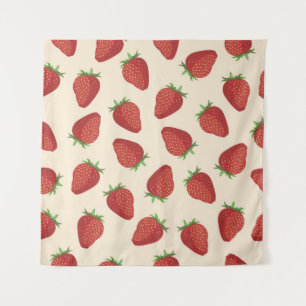 Strawberry pattern tapestry