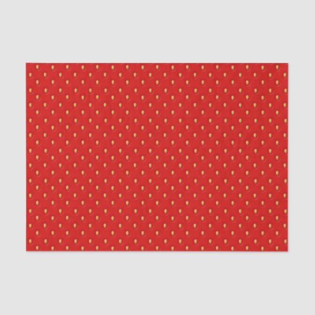 Strawberry Pattern Tissue Paper (Front)