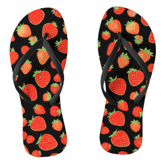 Strawberry patterns jandals