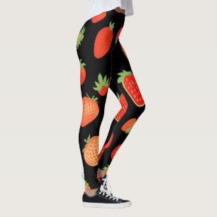 Strawberry patterns leggings
