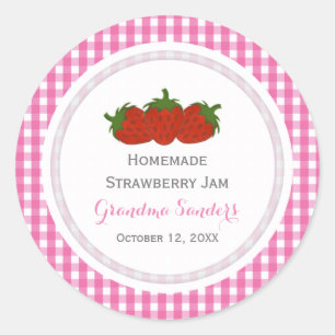 Strawberry  Personalised Stickers