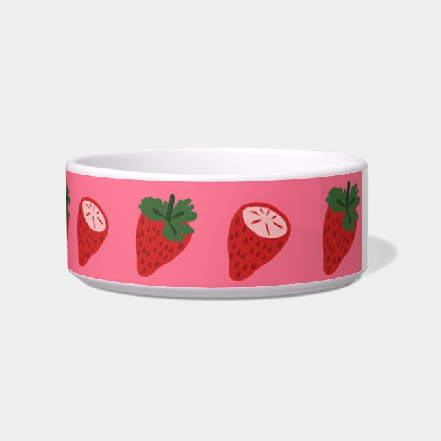 Strawberry Pet Bowl (Right)