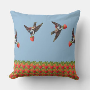 Strawberry Pickers Cushion