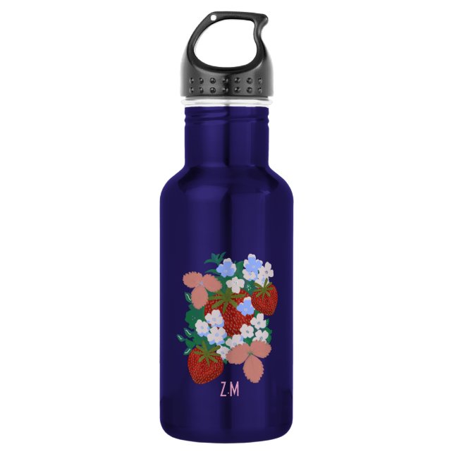 Strawberry Pickings 532 Ml Water Bottle (Front)