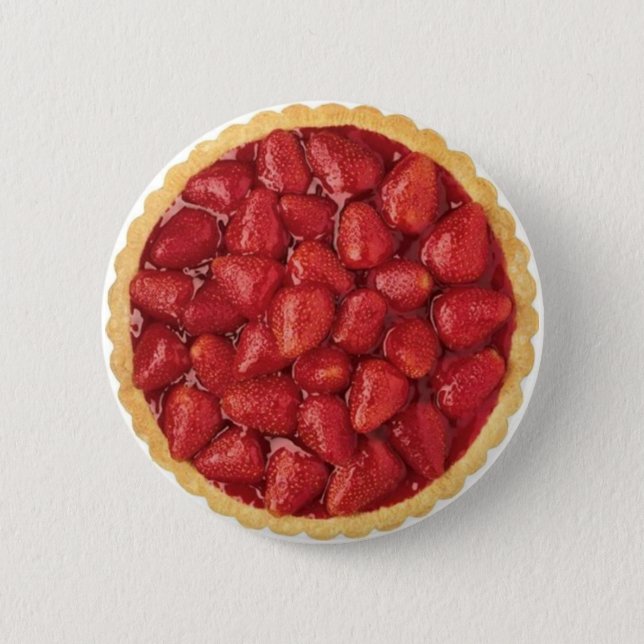 Strawberry Pie 6 Cm Round Badge (Front)