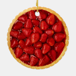Strawberry Pie Ceramic Tree Decoration