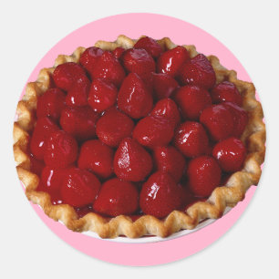 Strawberry Pie Classic Round Sticker