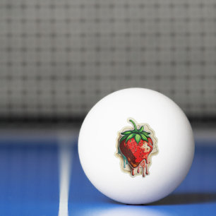 Strawberry Ping Pong Ball