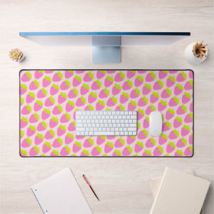 Strawberry Pink Desk Mat