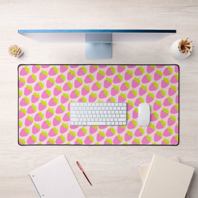 Strawberry Pink Desk Mat (Office 1)