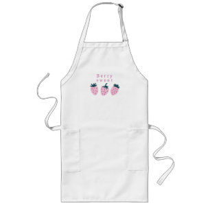 Strawberry pink  long apron