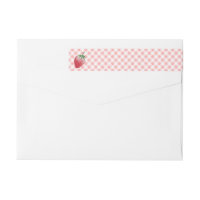 Strawberry Pink Summer Plaid Picnic Birthday Party