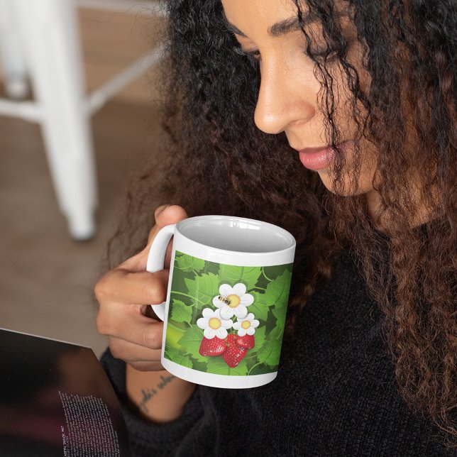 Strawberry Plant Coffee Mug (Creator Uploaded)