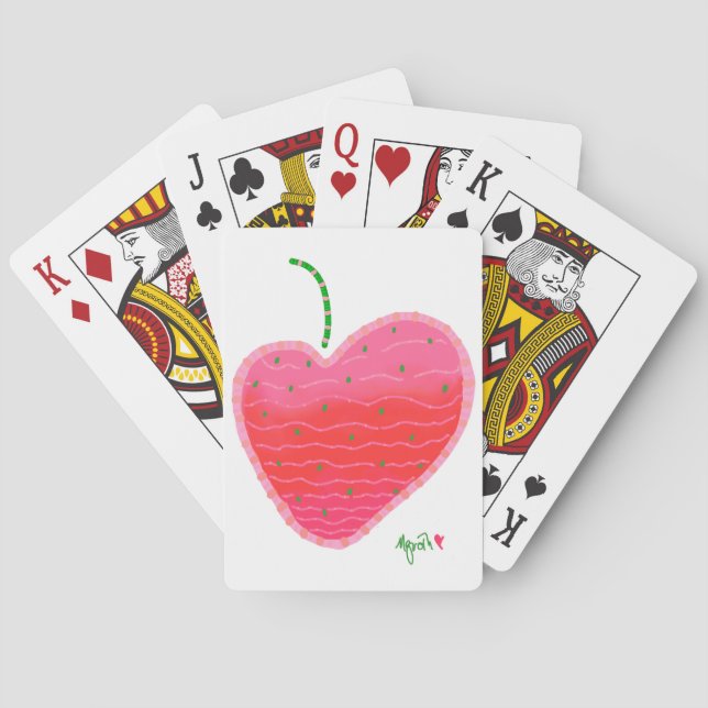 Strawberry playing cards (Back)