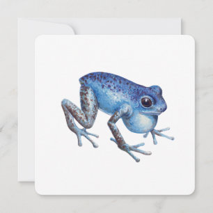 Strawberry Poison dart frog Holiday Card