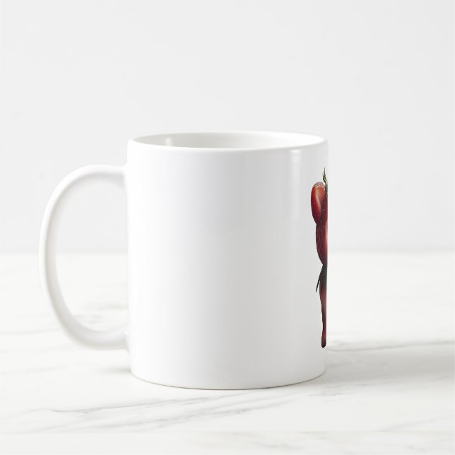 Strawberry Pomeranian Coffee Mug (Left)