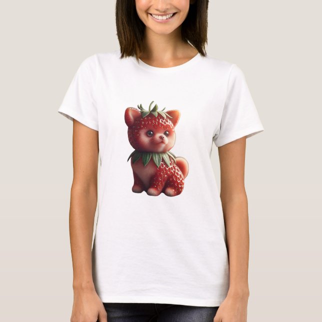 Strawberry Pomeranian T-Shirt (Front)