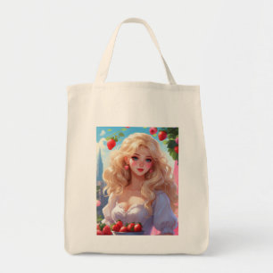 Strawberry princess  tote bag