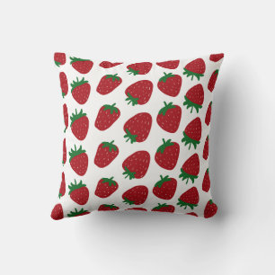 Strawberry Print Cushion