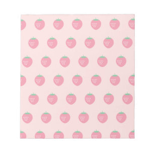 Strawberry Print Notepad