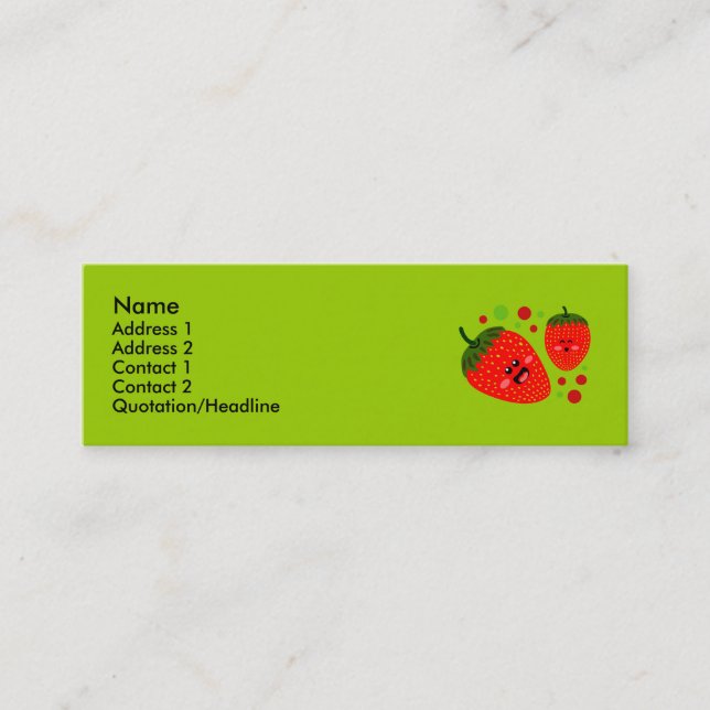 Strawberry Profile Cards (Front)