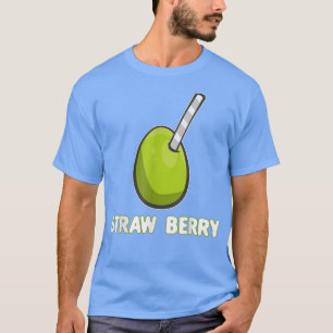 StrawBerry Puns Summer Fruits Funny Vegan Food Veg T-Shirt