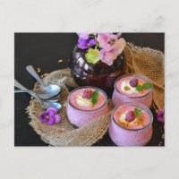 Strawberry raspberry dessert sweets postcrossing