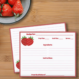 Strawberry Recipe Card