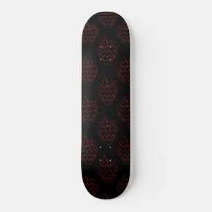 Strawberry Red Contour Fruit Lovers Berry Food Skateboard