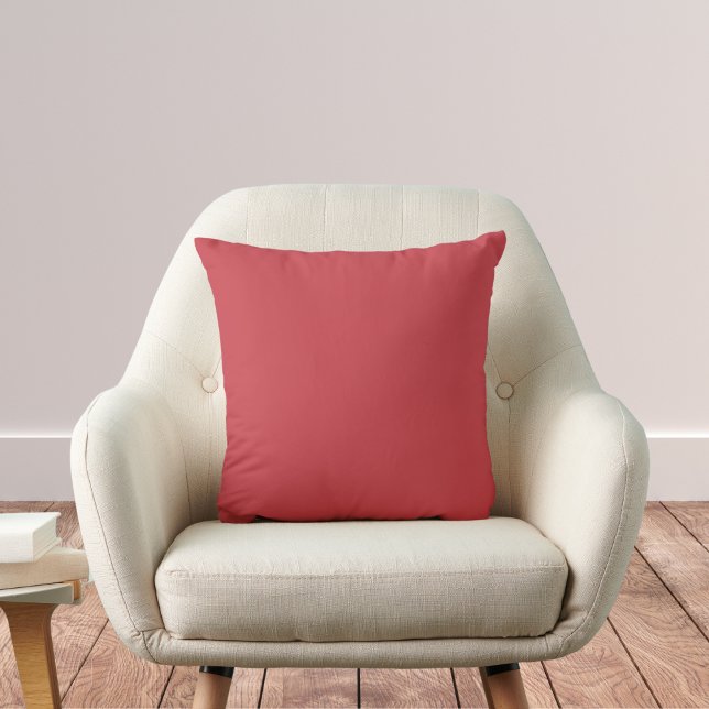 Strawberry Red Solid Colour Cushion (Creator Uploaded)