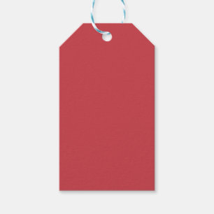 Strawberry Red Solid Colour Gift Tags