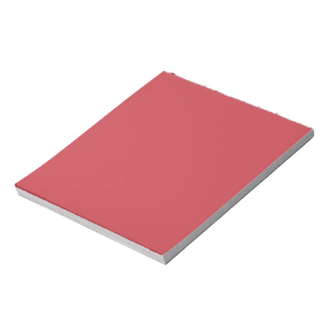 Strawberry Red Solid Colour Notepad (Rotated)