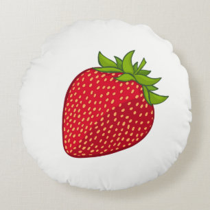 Strawberry Round Cushion