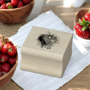 Strawberry Rubber Stamp