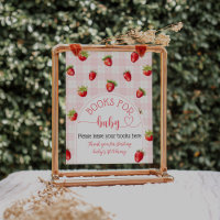 Strawberry Rustic  Baby Girl Shower Books for baby