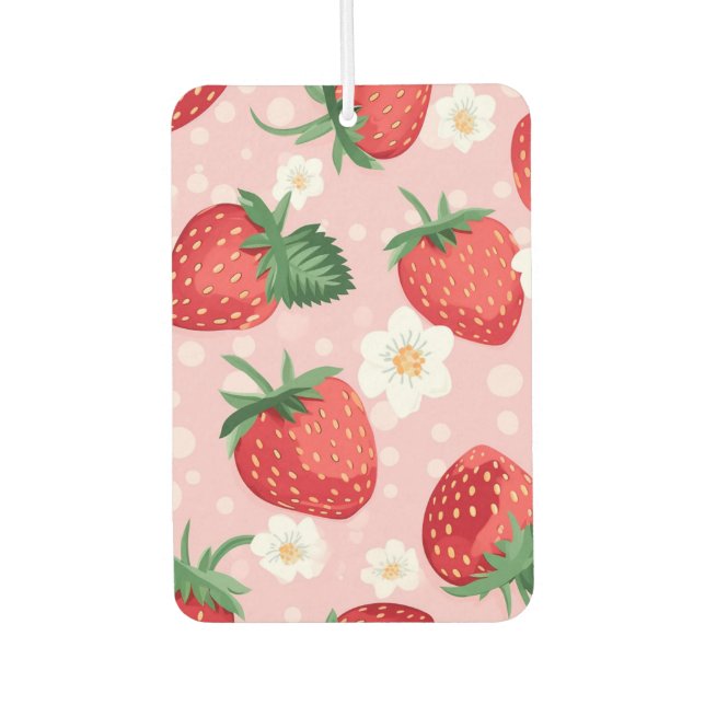Strawberry Scent Car Air Freshener (Front)