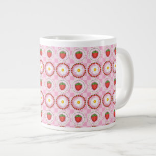Strawberry Serenade Large Coffee Mug