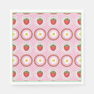 Strawberry Serenade Napkin