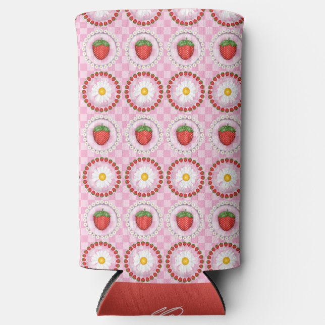 Strawberry Serenade  Seltzer Can Cooler (Front)