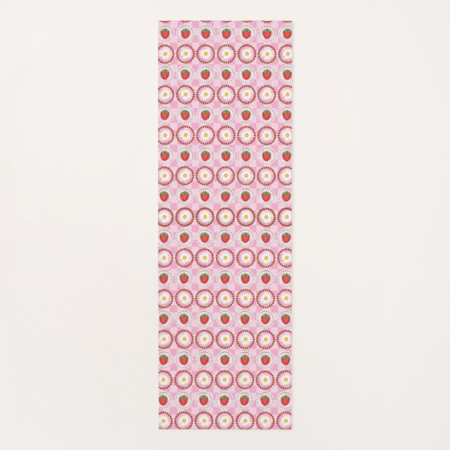Strawberry Serenade  Yoga Mat (Front)