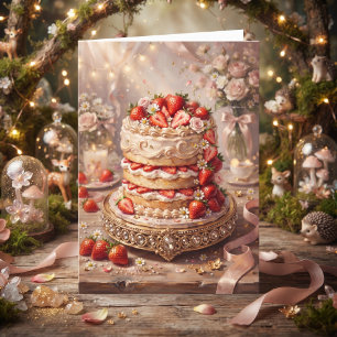 Strawberry Short Cake Happy Birthday Mimi Card