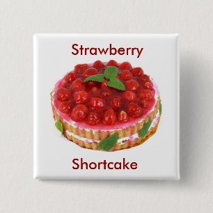 Strawberry Shortcake 15 Cm Square Badge