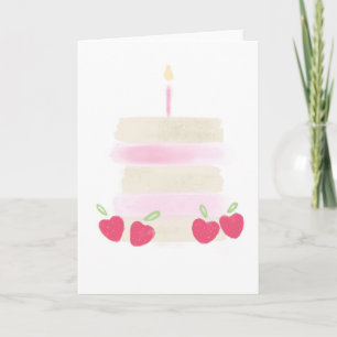 Strawberry Shortcake Birthday Card